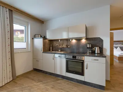 Küche/Küchenzeile in der Unterkunft Echt Woods Appartements