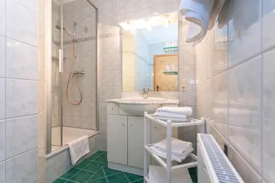 Ein Badezimmer in der Unterkunft Tischlerwirt