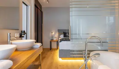 Ein Badezimmer in der Unterkunft Hotel Residenz Hochalm - inklusive Joker Card im Sommer
