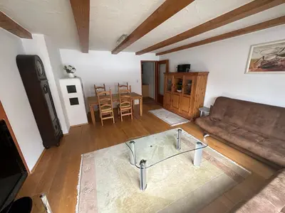 Ein Sitzbereich in der Unterkunft Landhaus Erharter