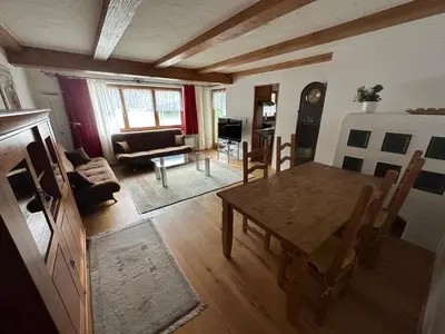 Ein Sitzbereich in der Unterkunft Landhaus Erharter