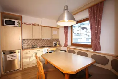 Küche/Küchenzeile in der Unterkunft Kalle's Familien-Appartements