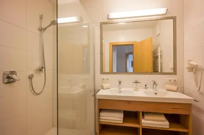 Ein Badezimmer in der Unterkunft Kalle's Familien-Appartements