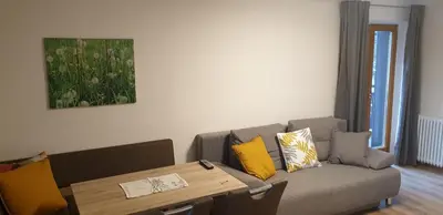 Ein Sitzbereich in der Unterkunft Christl, Haus