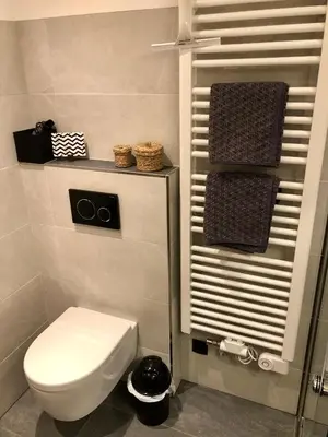Ein Badezimmer in der Unterkunft Apart Edelweiss