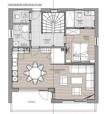Grundriss der Unterkunft Astn Hütten Residenz Waldsicht Königsleiten - Ferienwohnungen