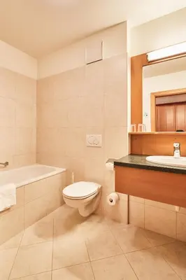 Ein Badezimmer in der Unterkunft Hotel Jörglerhof
