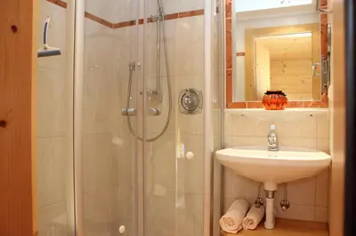 Ein Badezimmer in der Unterkunft Moahof