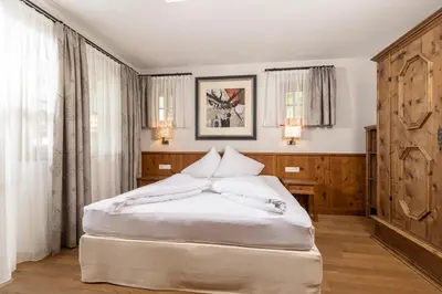 Ein Bett oder Betten in einem Zimmer der Unterkunft Landhaus Dorfbäck