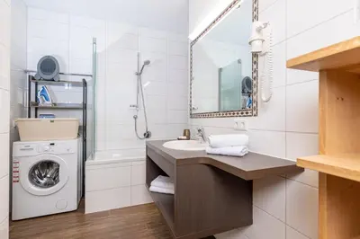Ein Badezimmer in der Unterkunft Landhaus Dorfbäck