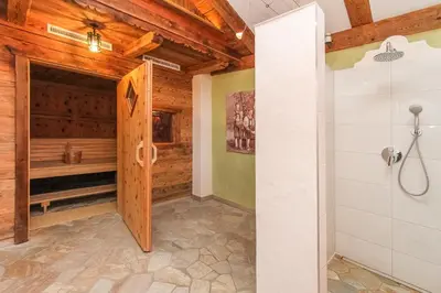 Ein Badezimmer in der Unterkunft Reitanlage Dagnhof