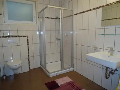 Ein Badezimmer in der Unterkunft Landhaus Kröll