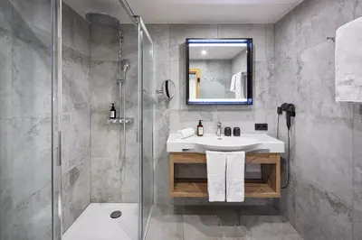 Ein Badezimmer in der Unterkunft Hotel Gasthof Siggen