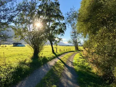 Naturlandschaft in der Nähe des Chalets