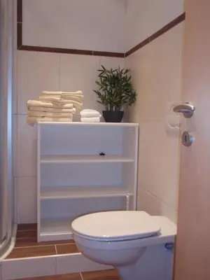 Ein Badezimmer in der Unterkunft Leirerfeld