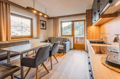 Küche/Küchenzeile in der Unterkunft Appartements-Kaltenbach
