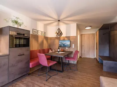 Küche/Küchenzeile in der Unterkunft Appartements Rofangarten