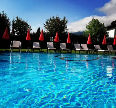 Der Swimmingpool an oder in der Nähe von Hotel Wöscherhof - 4 Sterne Superior