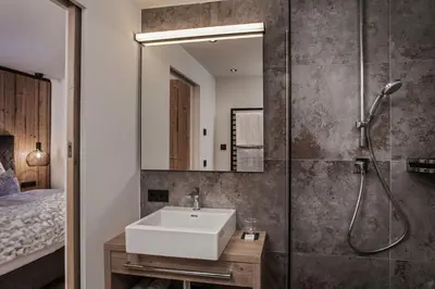 Ein Badezimmer in der Unterkunft hager's apartments