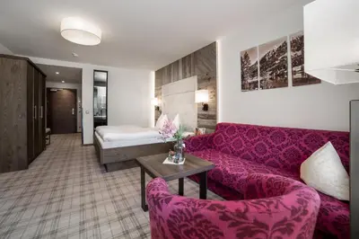 Ein Sitzbereich in der Unterkunft Kohlerhof - 4 Star Wellness & Active Hotel