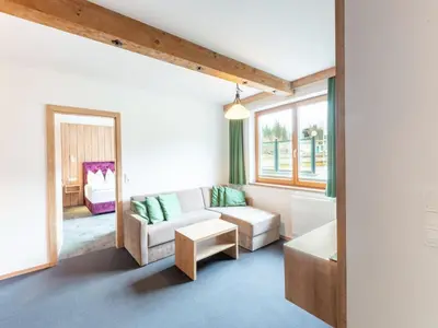 Ein Bett oder Betten in einem Zimmer der Unterkunft Apartment in Wald near Zillertal Arena