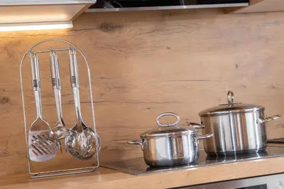 Küche/Küchenzeile in der Unterkunft Appartement Frühstückspension Landhaus Karwendel