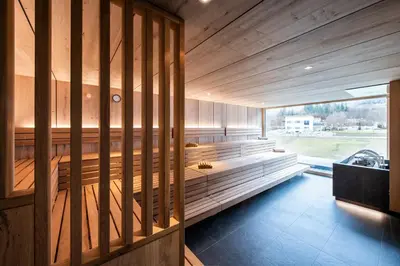 Ein Bett oder Betten in einem Zimmer der Unterkunft Natur Resort RISSBACHER