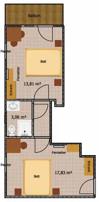 Grundriss der Unterkunft Gasthaus Steinberg