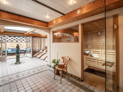 Ein Sitzbereich in der Unterkunft Alpen Glück Hotel Villa Lisa garni