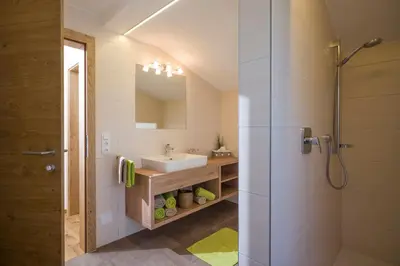 Ein Badezimmer in der Unterkunft Ferienwohnungen Obinghof