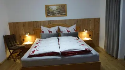 Ein Bett oder Betten in einem Zimmer der Unterkunft APPARTEMENT EBERHARTER Conny