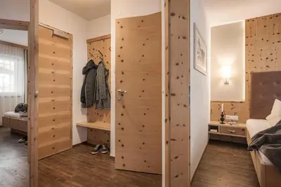 Ein Bett oder Betten in einem Zimmer der Unterkunft Appartements Alpenkristall