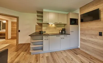 Küche/Küchenzeile in der Unterkunft Appartements Gappmaier