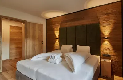 Ein Bett oder Betten in einem Zimmer der Unterkunft Appartements Gappmaier