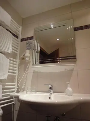 Ein Badezimmer in der Unterkunft Hotel Alpenblick