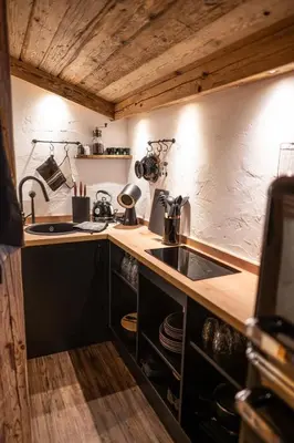 Küche/Küchenzeile in der Unterkunft Hotel Sonnberg