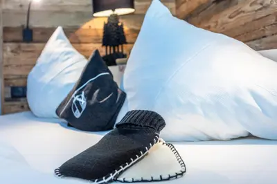 Ein Bett oder Betten in einem Zimmer der Unterkunft Hotel Sonnberg