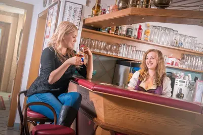 Getränke in der Unterkunft Familienhotel Central