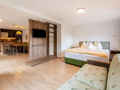 Ein Bett oder Betten in einem Zimmer der Unterkunft Apartment in Wald near Zillertal Ski Slopes