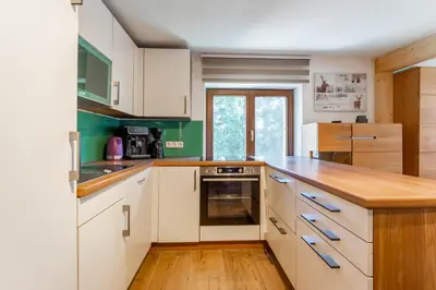 Küche/Küchenzeile in der Unterkunft Apartments Garden House