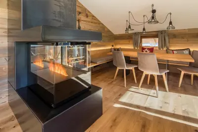 Küche/Küchenzeile in der Unterkunft Haus Sonnblick Penthouse