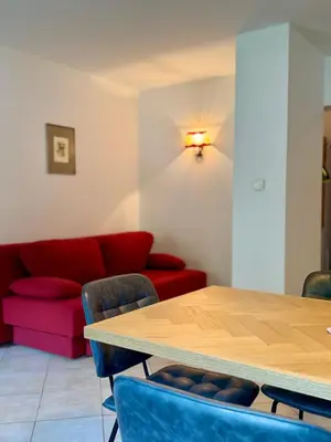 Ein Sitzbereich in der Unterkunft Gasthof Neumeister