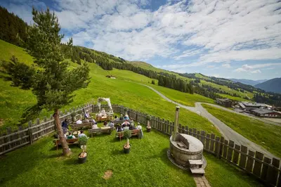 Naturlandschaft in der Nähe des Chalets