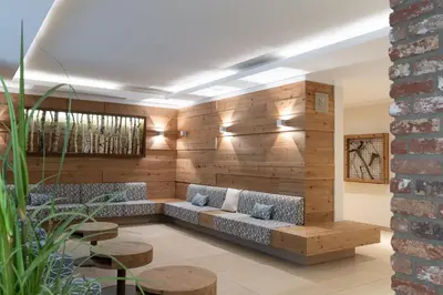 Ein Sitzbereich in der Unterkunft ARBOR Hotel & Apartments
