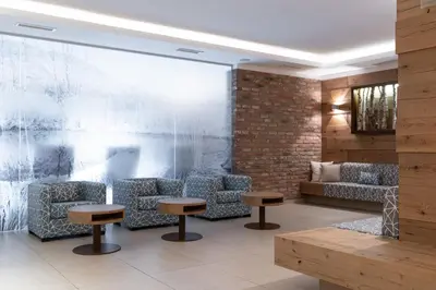 Ein Sitzbereich in der Unterkunft ARBOR Hotel & Apartments