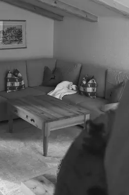 Ein Sitzbereich in der Unterkunft Hotel Sonnalp