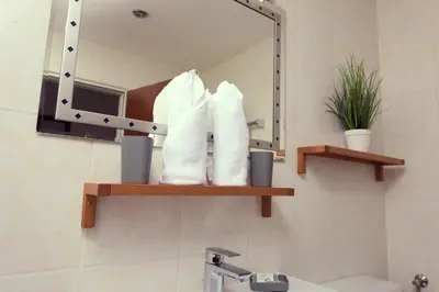 Ein Badezimmer in der Unterkunft Parkhotel Kirchberg