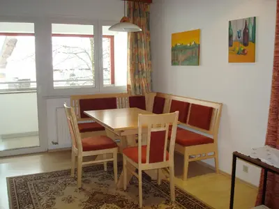 Ein Sitzbereich in der Unterkunft Gästehaus-Pension Bendler