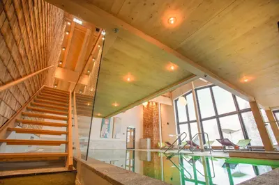 Der Swimmingpool an oder in der Nähe von Hotel Glemmtalerhof
