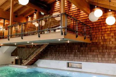 Der Swimmingpool an oder in der Nähe von Hotel Glemmtalerhof